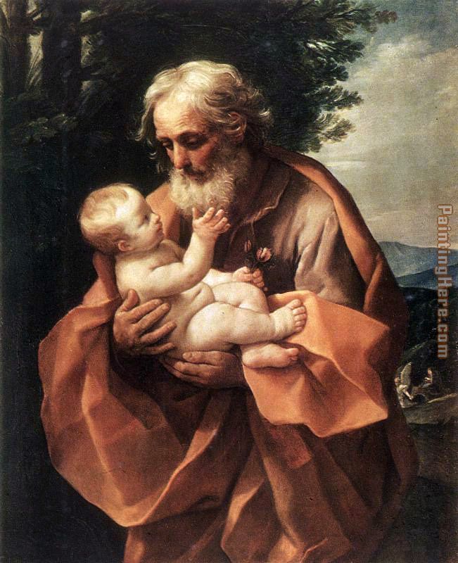 Guido Reni St Joseph with the infant Jesus